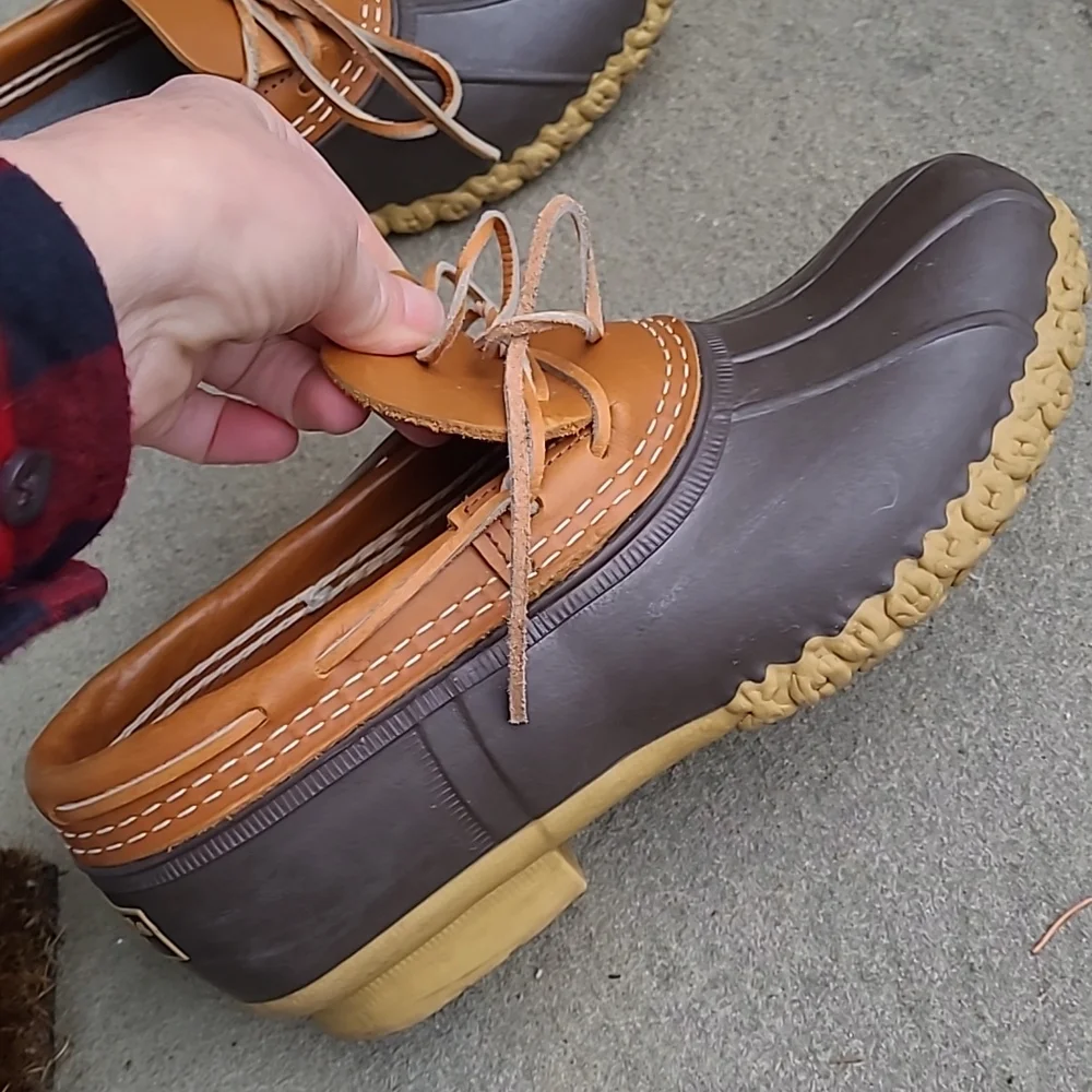L.L.Bean wide width moccasin low duck boots